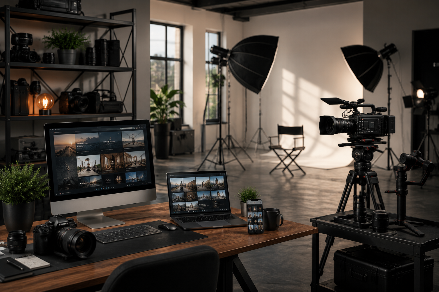 Fotograf im Studio in Kerpen